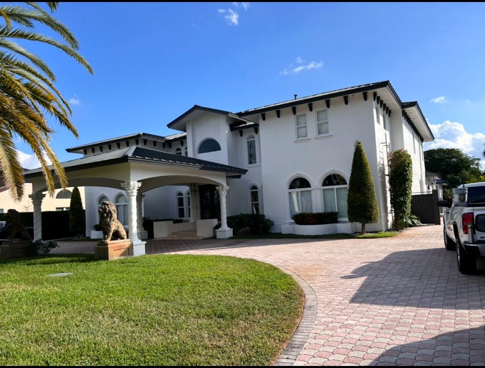 Luxury front exterior painting project by AMM PAINTER LLC